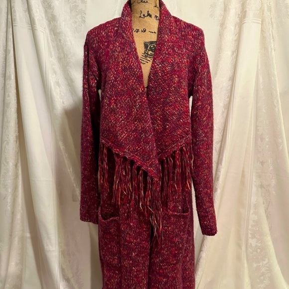 Lucky Brand Sweaters - CLOSING 7/31 🍀LUCKY BRAND🍀FRINGE SWEATER COAT-CLOSET CLOSING SOON!!!
